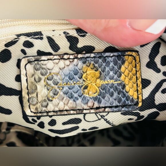 Jessica Simpson Snake Print Satchel - Picture 10 of 16
